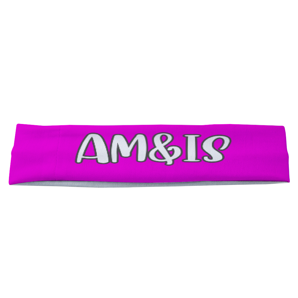 Am&Is Women's Polyester Magic Scarf Headband - Pink - headband at TFC&H Co.