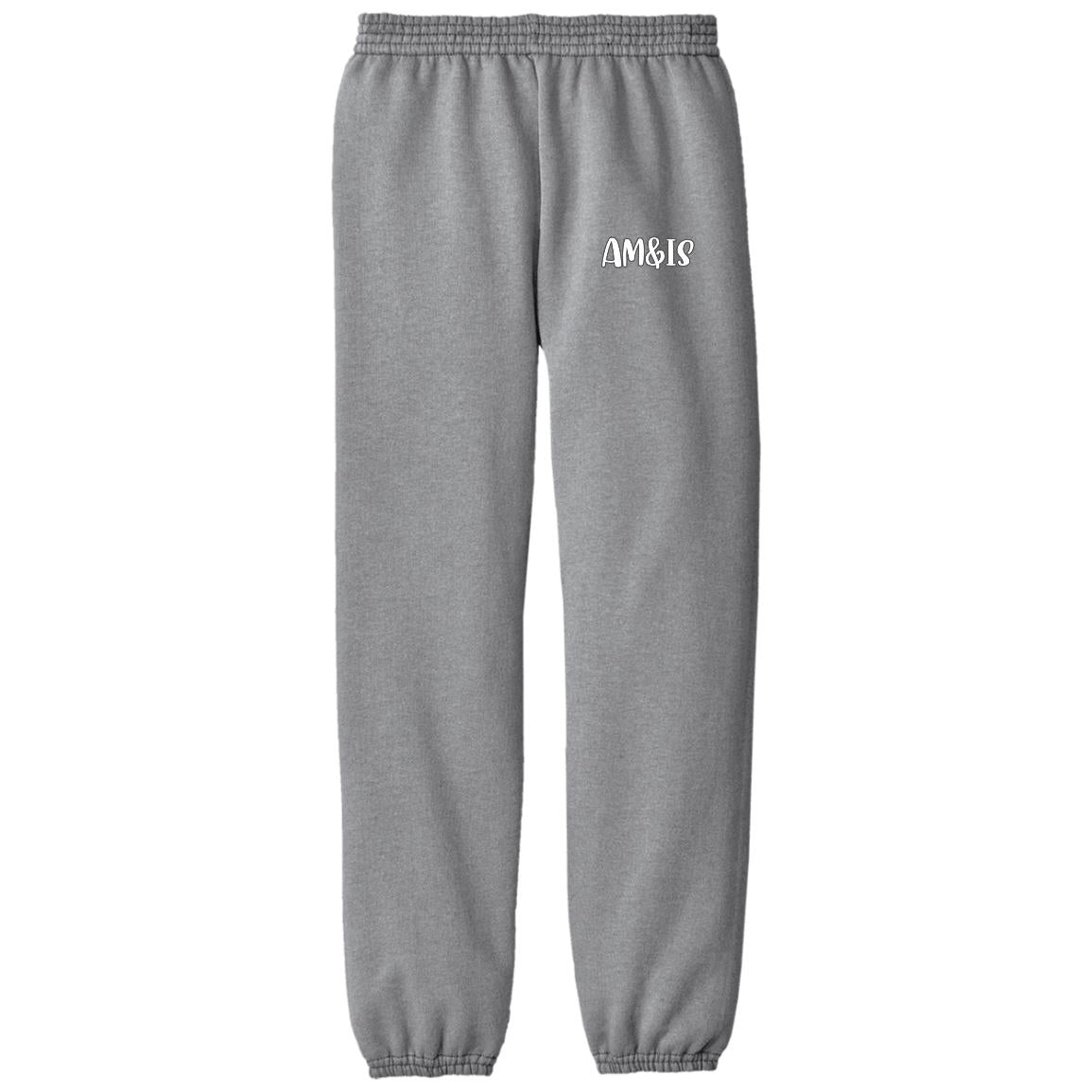 ATHLETIC HEATHER AM&IS Activewear Youth Fleece Pants - kid's sweatpants at TFC&H Co.