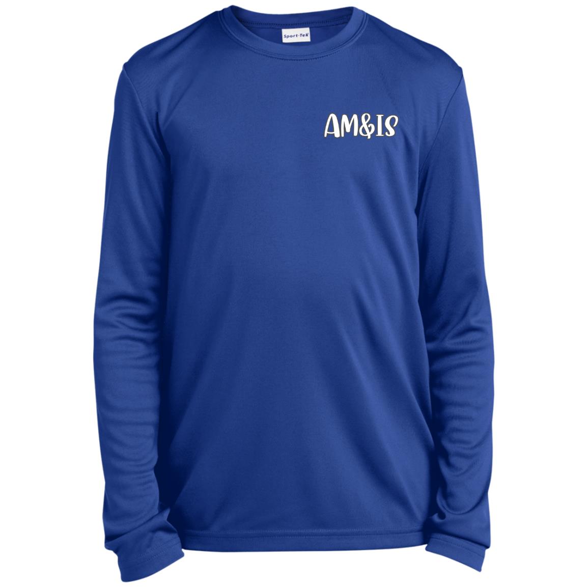 TRUE ROYAL AM&IS Activewear Youth Long Sleeve Performance Tee - kid's t-shirts at TFC&H Co.