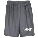GRAPHITE - AM&IS Activewear Youth Moisture-Wicking Mesh Shorts - kids shorts at TFC&H Co.
