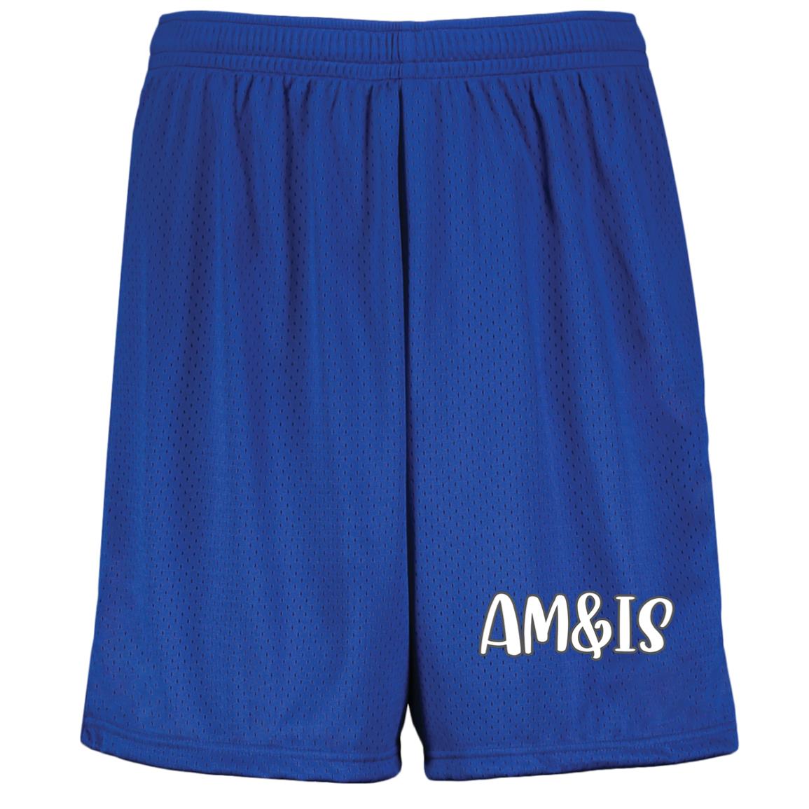 ROYAL - AM&IS Activewear Youth Moisture-Wicking Mesh Shorts - kids shorts at TFC&H Co.
