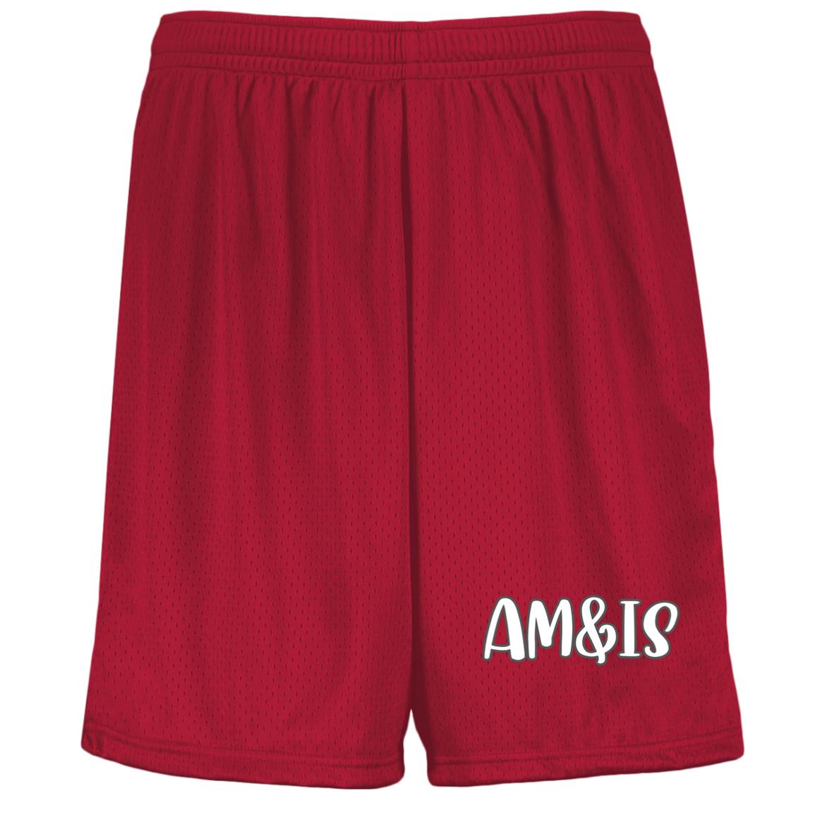 SCARLET - AM&IS Activewear Youth Moisture-Wicking Mesh Shorts - kids shorts at TFC&H Co.