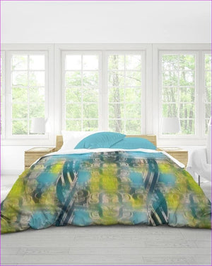 multi-colored King - Aqua Depth Home King Duvet Cover Set - bedding at TFC&H Co.