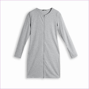 Grey - Aquarius Womens Zipper Front Dress - womens dress at TFC&H Co.