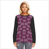 maroon - Arrows Womens Long Sleeve Organic T-shirt | Cotton - womens t-shirts at TFC&H Co.