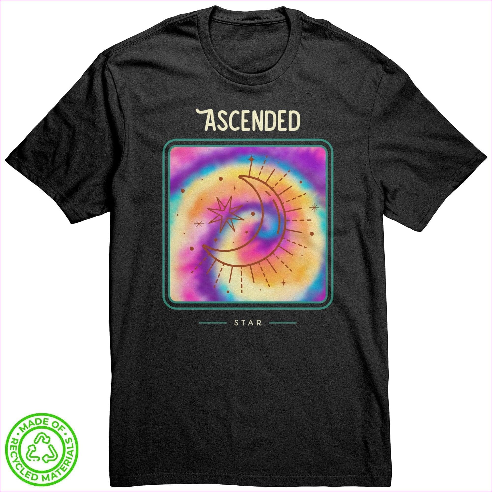 Black - Ascended Recycled Fabric Unisex Tee - Unisex T-Shirt at TFC&H Co.
