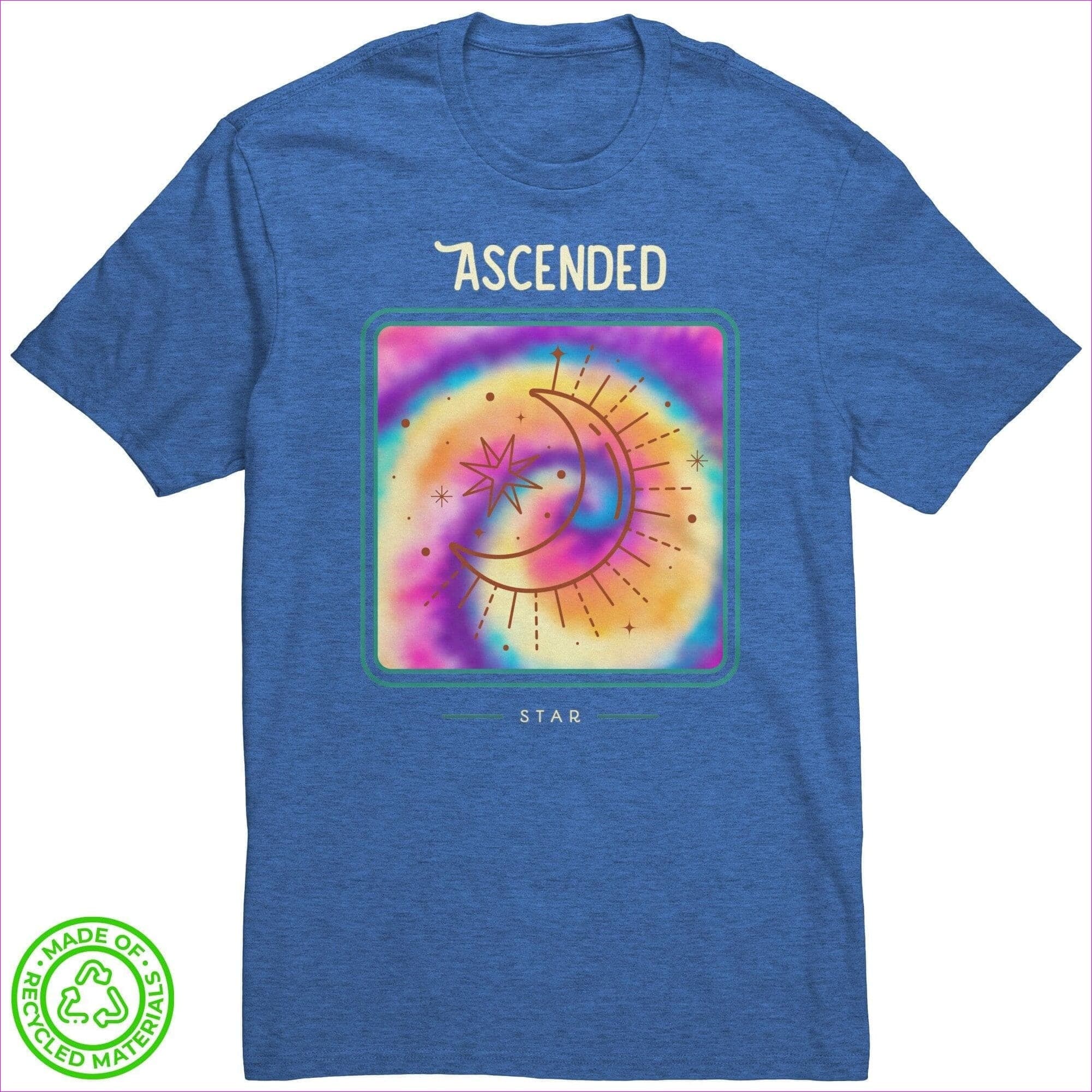 Blue Heather - Ascended Recycled Fabric Unisex Tee - Unisex T-Shirt at TFC&H Co.