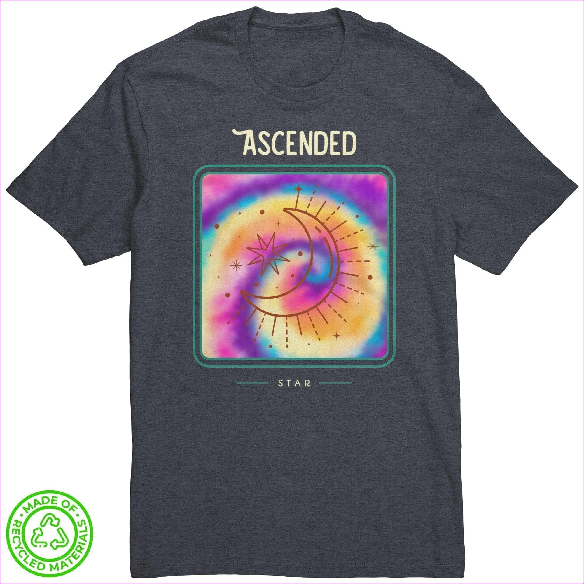 Heathered Navy - Ascended Recycled Fabric Unisex Tee - Unisex T-Shirt at TFC&H Co.