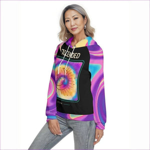 - Ascended Tie-Dye Print Womens Hoodie With Raglan Sleeve - Womens Hoodie at TFC&H Co.