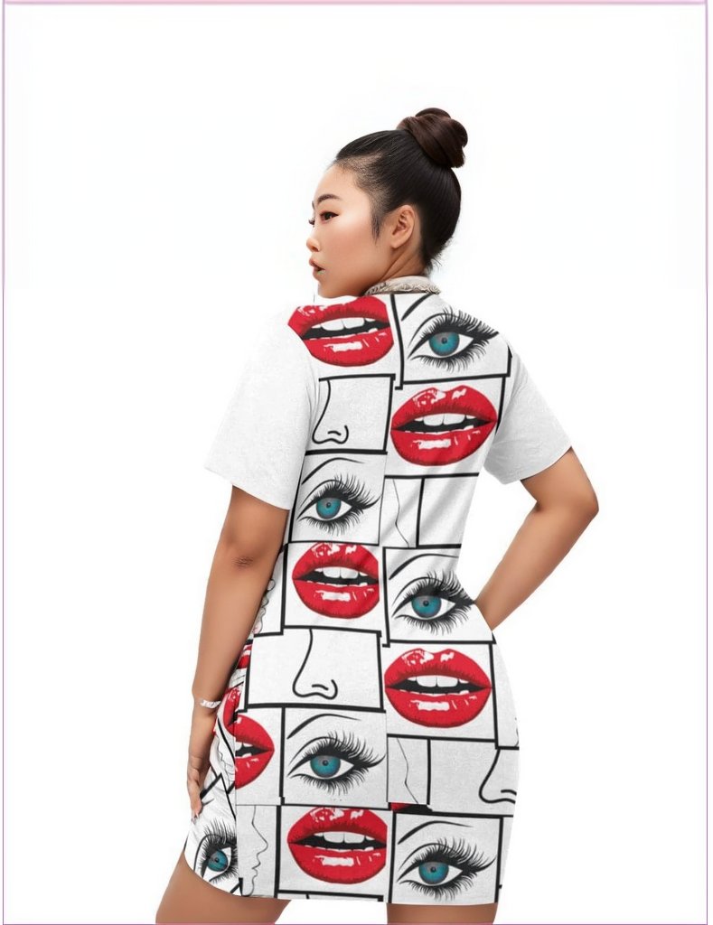 Attributes Women’s Stacked Hem Dress Voluptuous (+) Plus Size - women's dress at TFC&H Co.