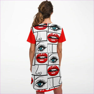 - Attributes Womens Baseball Jersey Dress - Baseball Jersey Dress - AOP at TFC&H Co.
