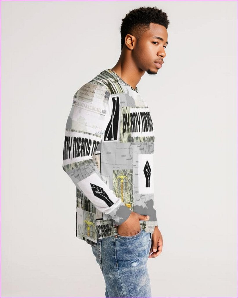 B.A.M.N (By Any Means Necessary) Clothing 2 Men's Long Sleeve Tee - men's t-shirt at TFC&H Co.