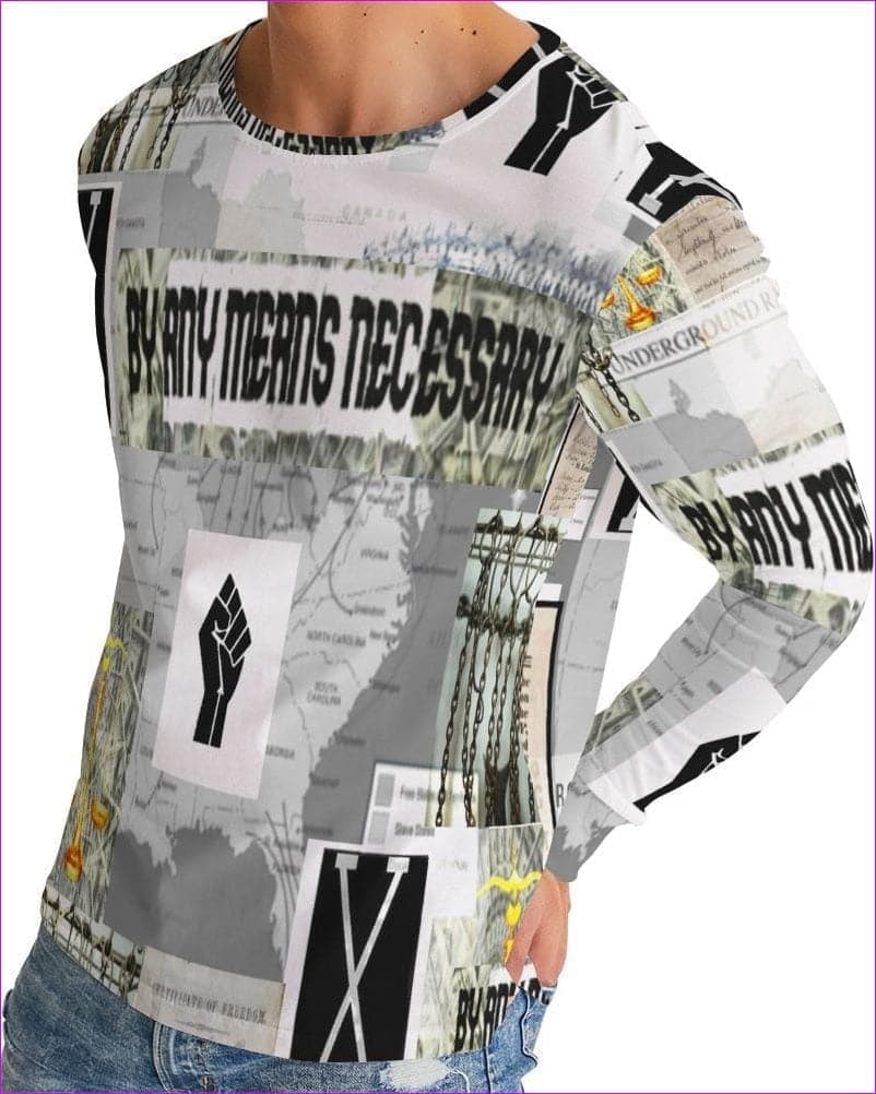multi-colored - B.A.M.N (By Any Means Necessary) Clothing 2 Men's Long Sleeve Tee - mens t-shirt at TFC&H Co.