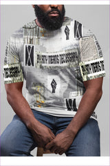black/gray/white B.A.M.N (By Any Means Necessary) Clothing 2 Men's Premium Heavyweight Tee - men's t-shirt at TFC&H Co.
