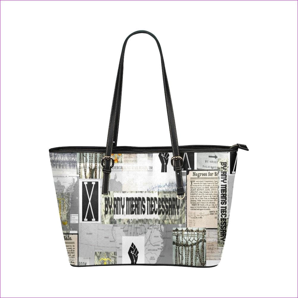 B.A.M.N (By Any Means Necessary) Clothing 2 Womens Leather Tote -2 styles - handbag at TFC&H Co.