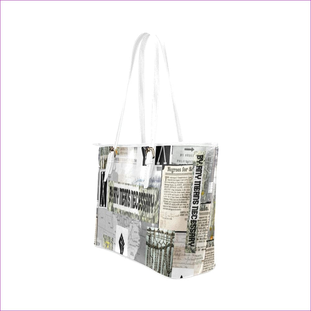 - B.A.M.N - By Any Means Necessary Clothing 2 Womens Leather Tote -2 styles - handbag at TFC&H Co.