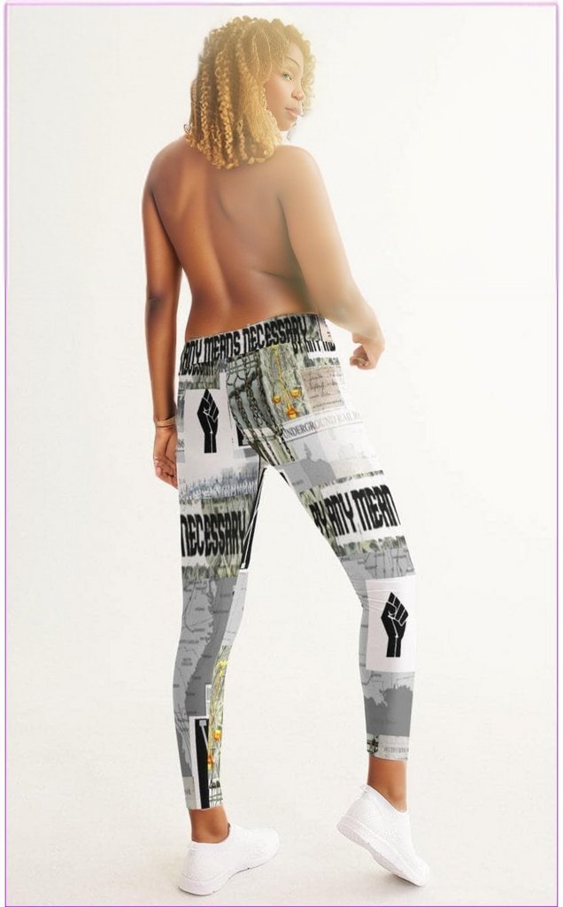 multi-colored B.A.M.N (By Any Means Necessary) Clothing 2 Womens Yoga Pants - women's leggings at TFC&H Co.
