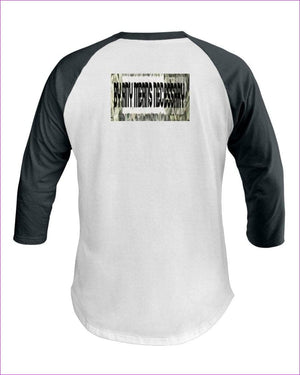 White Forest - B.A.M.N - By Any Means Necessary Clothing Men's 3/4 Sleeve Raglan Shirt - Mens T-Shirts at TFC&H Co.