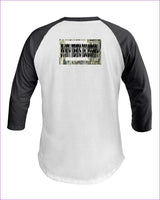 White Asphalt - B.A.M.N - By Any Means Necessary Clothing Men's 3/4 Sleeve Raglan Shirt - Mens T-Shirts at TFC&H Co.