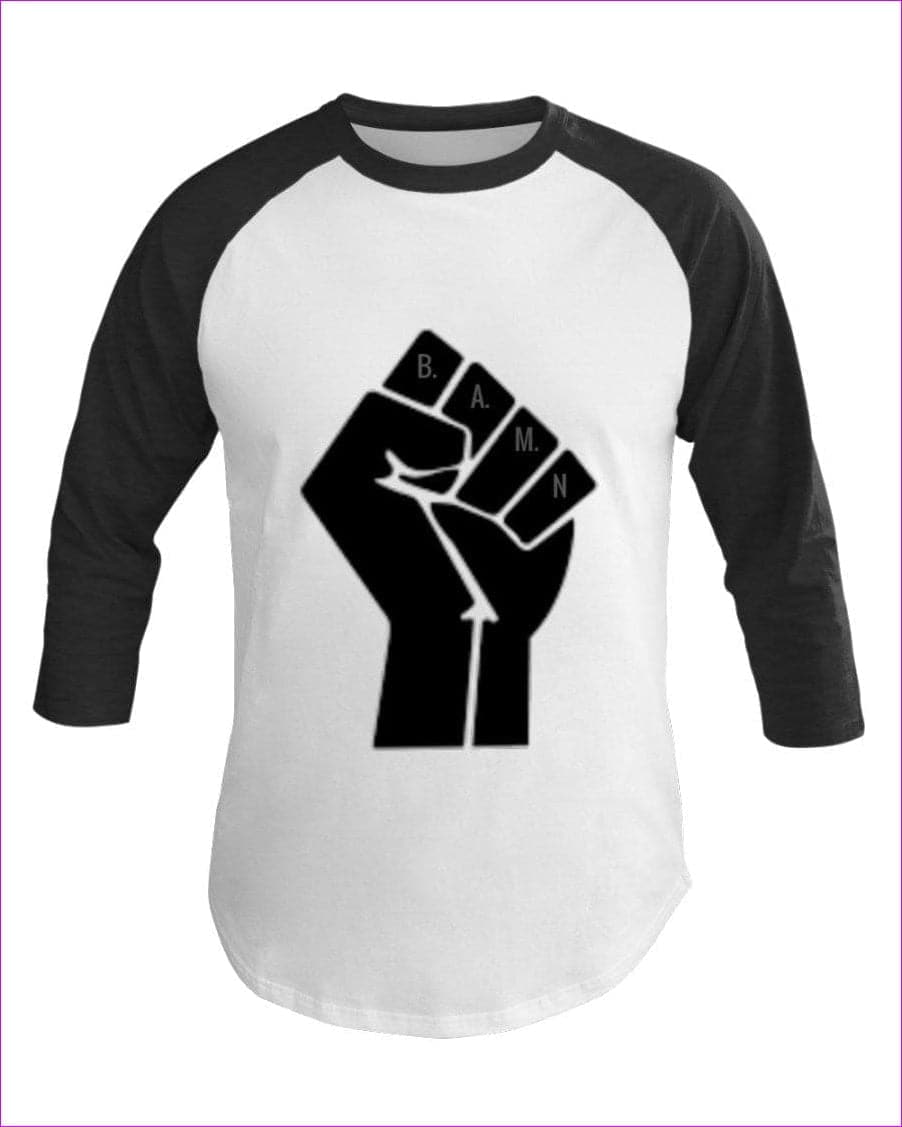 - B.A.M.N - By Any Means Necessary Clothing Men's 3/4 Sleeve Raglan Shirt - Mens T-Shirts at TFC&H Co.