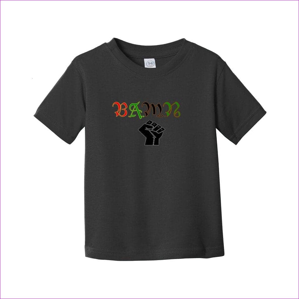 Black - B.A.M.N (By Any Means Necessary) Toddler Fine Jersey Tee - toddler tee at TFC&H Co.