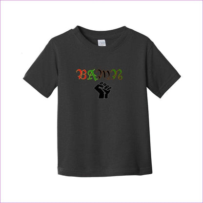 Black B.A.M.N (By Any Means Necessary) Toddler Fine Jersey Tee - toddler tee at TFC&H Co.