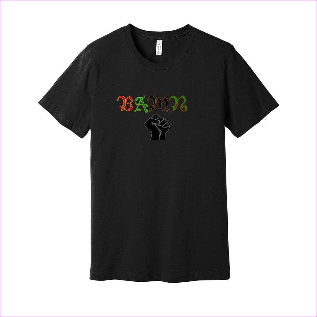 Black B.A.M.N (By Any Means Necessary) Unisex Jersey Tee - Unisex T-Shirt at TFC&H Co.