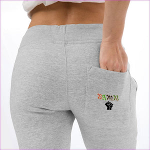 Heather Grey - B.A.M.N (By Any Means Necessary) Unisex Premium Fleece Joggers - Unisex Joggers at TFC&H Co.