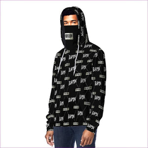 black - B.A.M.N (By Any Means Necessary) Unisex Pullover Hoodie w/ Mask - unisex hoodie at TFC&H Co.