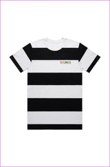 Black/White - B.A.M.N (By Any Means Necessary) Wide Stripe Tee - mens t-shirt at TFC&H Co.