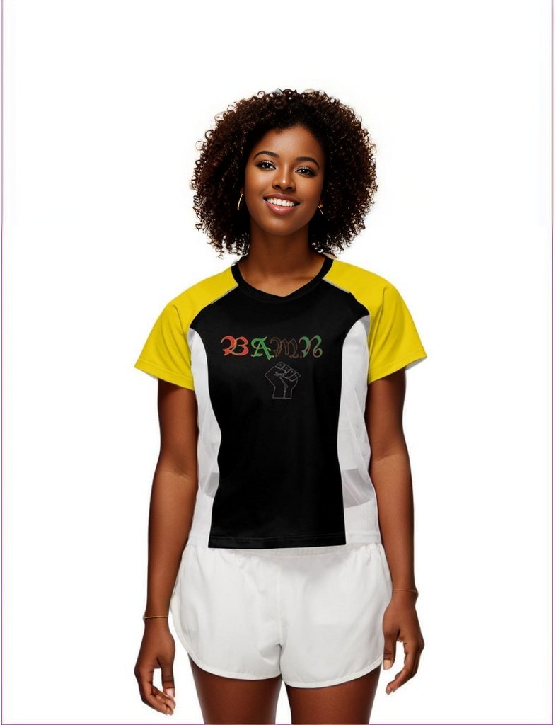 - B.A.M.N - By Any Means Necessary Women’s 3M Active Running T-Shirt - womens t-shirt at TFC&H Co.