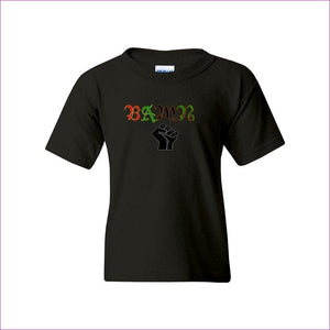 Black - B.A.M.N (By Any Means Necessary) Youth Heavy Cotton T-Shirt - Kids t-shirt at TFC&H Co.