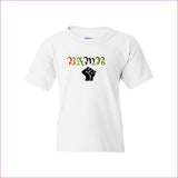 White - B.A.M.N - By Any Means Necessary Youth Heavy Cotton T-Shirt - Kids t-shirt at TFC&H Co.