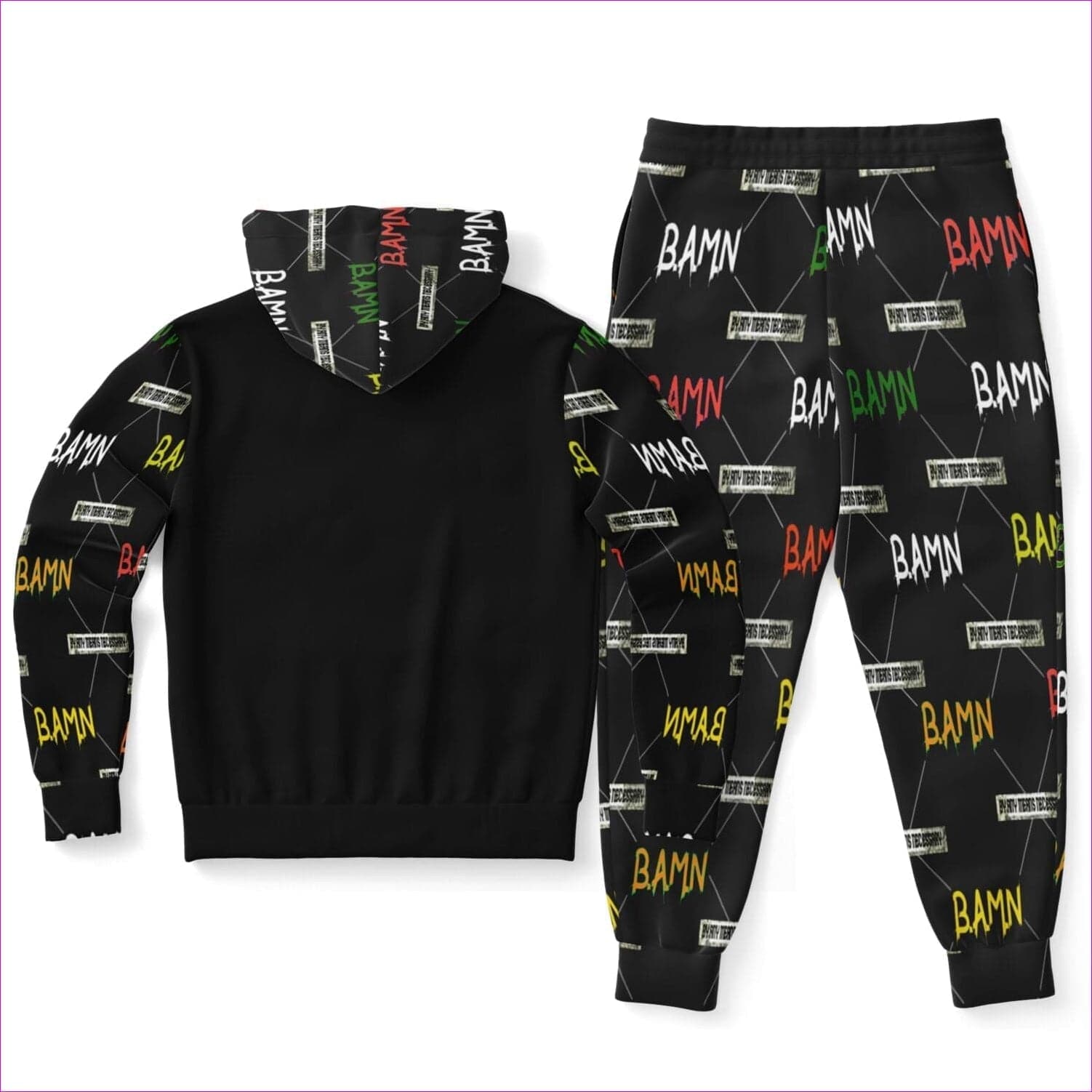 - B.A.M.N in Color (By Any Means Necessary) Unisex Premium Jogging Set - Fashion Hoodie & Jogger - AOP at TFC&H Co.