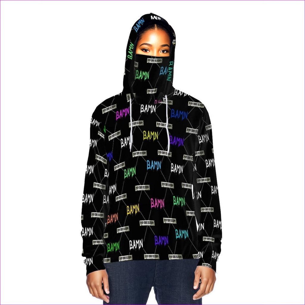 - B.A.M.N in Color Unisex Pullover Hoodie w/ Mask - unisex hoodie at TFC&H Co.
