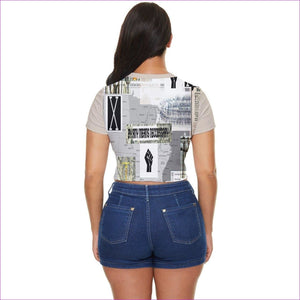 - B.A.M.N Side Button Cropped Tee - womens crop top at TFC&H Co.