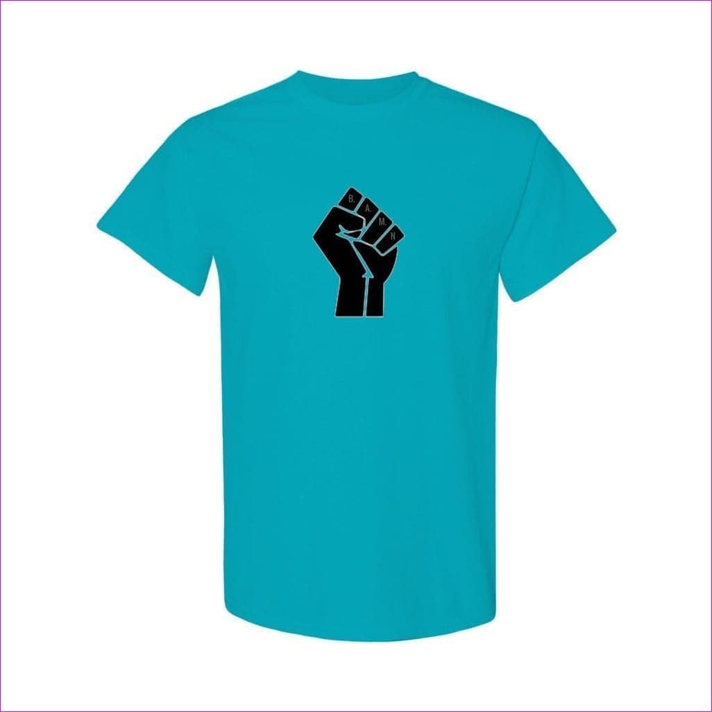 Tropical Blue - B.A.M.N Unisex Heavy Cotton Organic T-Shirt - Unisex T-Shirt at TFC&H Co.