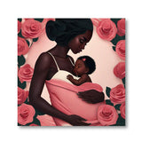 4-pack Pink - Mother's Love Photo Tile (4 pack magnetic) - wall art at TFC&H Co.