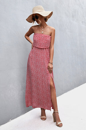 - Strapless Split Maxi Dress - 5 colors - womens dress at TFC&H Co.