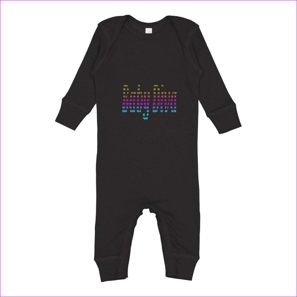 Black - Baby Diva Infant Long Legged Baby Rib Bodysuit - baby romper at TFC&H Co.
