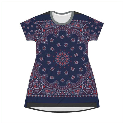 Bandanna Branded T-Shirt Dress- Ships from The US - women's dress at TFC&H Co.