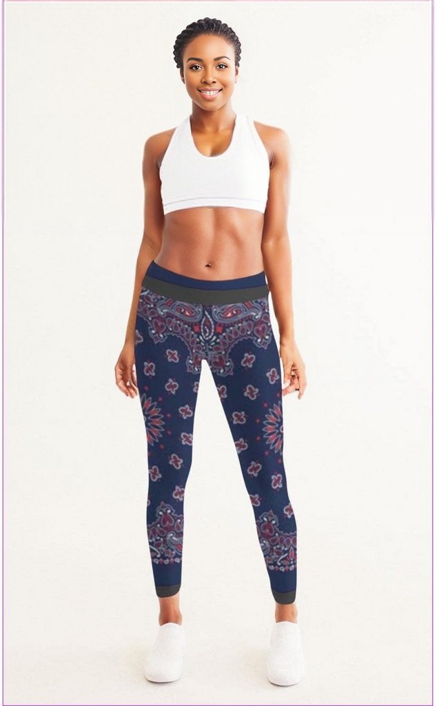 Bandanna Branded Womens Yoga Pants - women's leggings at TFC&H Co.
