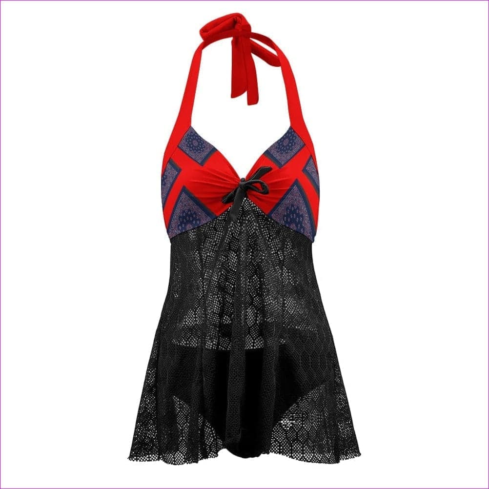 Red Bandanna Unwired Cup Bikini Swimsuit - women's bikini set at TFC&H Co.