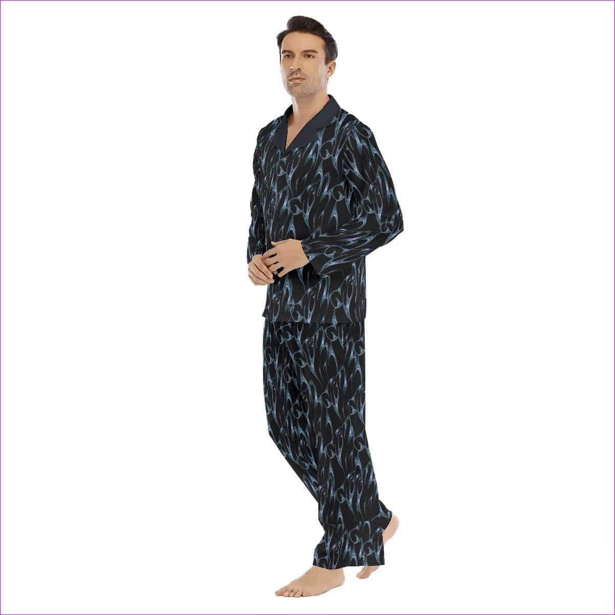 Bay Men's Lapel Pajama Set - men's pajama-set at TFC&H Co.