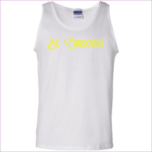 White Be Conscious 100% Cotton Tank Top - Men's Top at TFC&H Co.