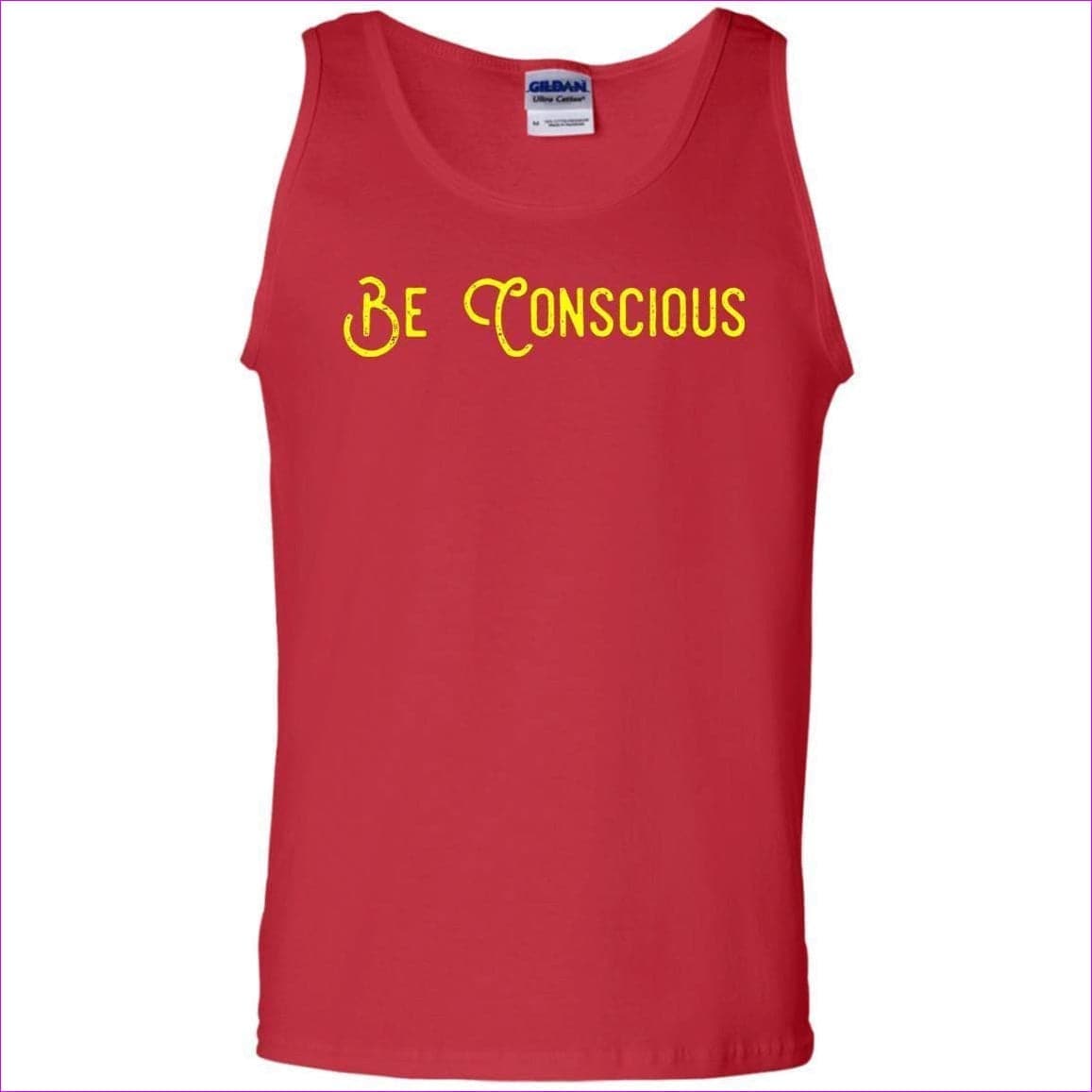 Red Be Conscious 100% Cotton Tank Top - Men's Top at TFC&H Co.