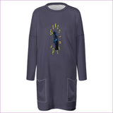 DarkSlateBlue - Be Conscious Long sleeve T-shirt w/ Pockets - 5 options - womens top at TFC&H Co.