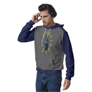 Be Conscious Men's Raglan Pullover Hoodie - men's hoodie at TFC&H Co.