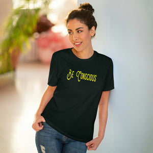 Black - Be Conscious Organic T-shirt - Unisex - T-Shirt at TFC&H Co.