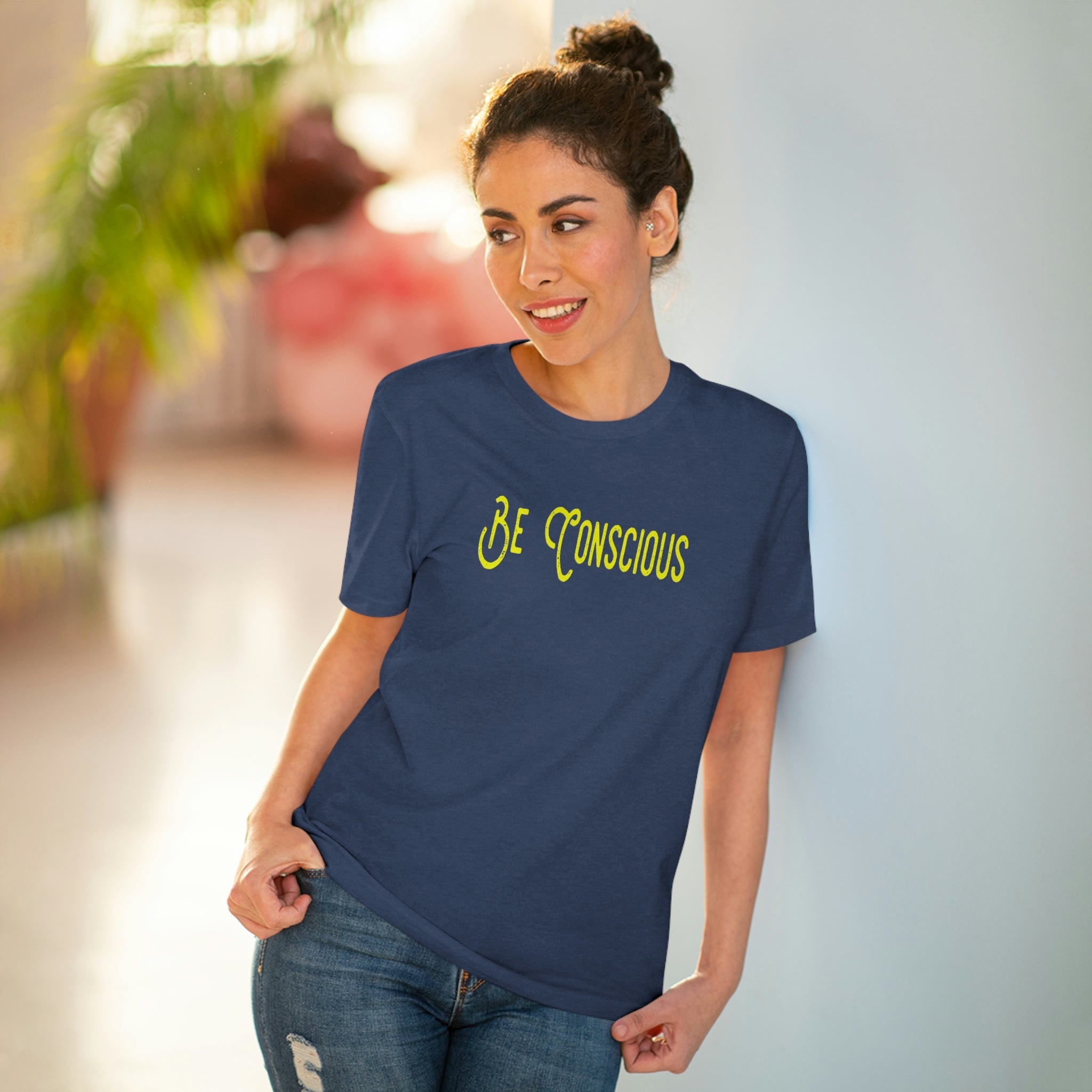 Dark Heather Indigo - Be Conscious Organic T-shirt - Unisex - T-Shirt at TFC&H Co.